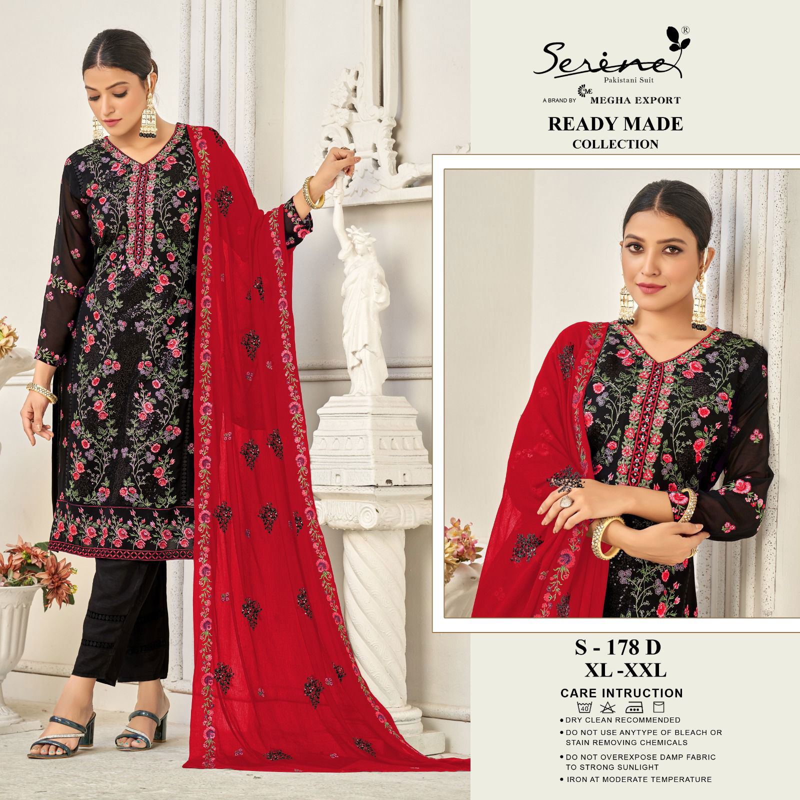 Serine S 178 Georgette Pakistani Readymade Suits Catalog